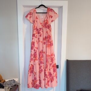 Buddy Love Pink Floral Maxi Dress